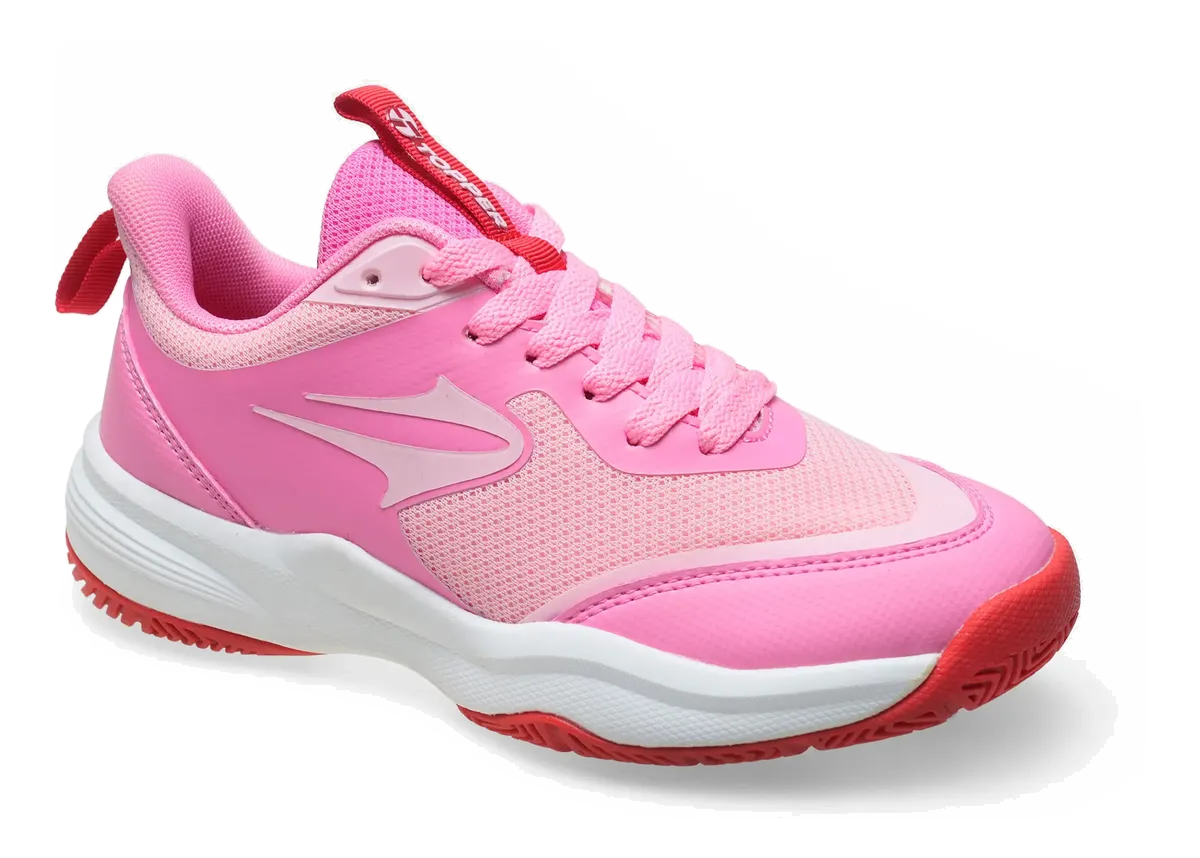 ZAPATILLA TOPPER ANGLE ROSA SHAW / ROJO SWEET